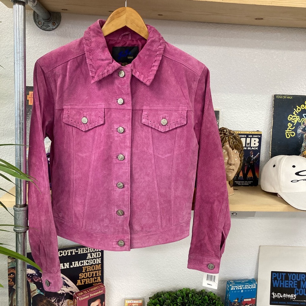 Vintage Pink Suede Jacket